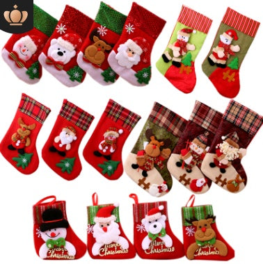 Christmas Decorations Santa Claus Socks Christmas Tree Pendant Christmas Socks Gift Bag Christmas Bag by SHOPEEZONE