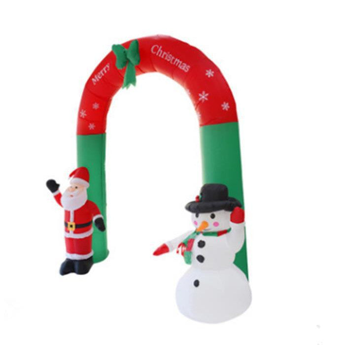 Giant Arch Santa Claus Snowman Inflatable Garden Yard Archway Christmas Ornaments Xmas New Year Festival Party Props Decor by SHOPEEZONE