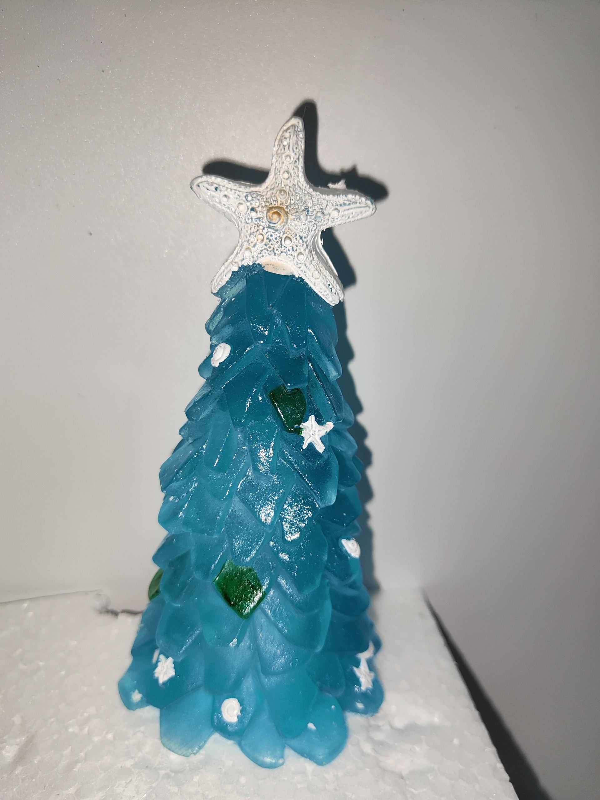DIY Christmas Decoration Blue Christmas Tree Glass Creative Unique Decoration by SHOPEEZONE
