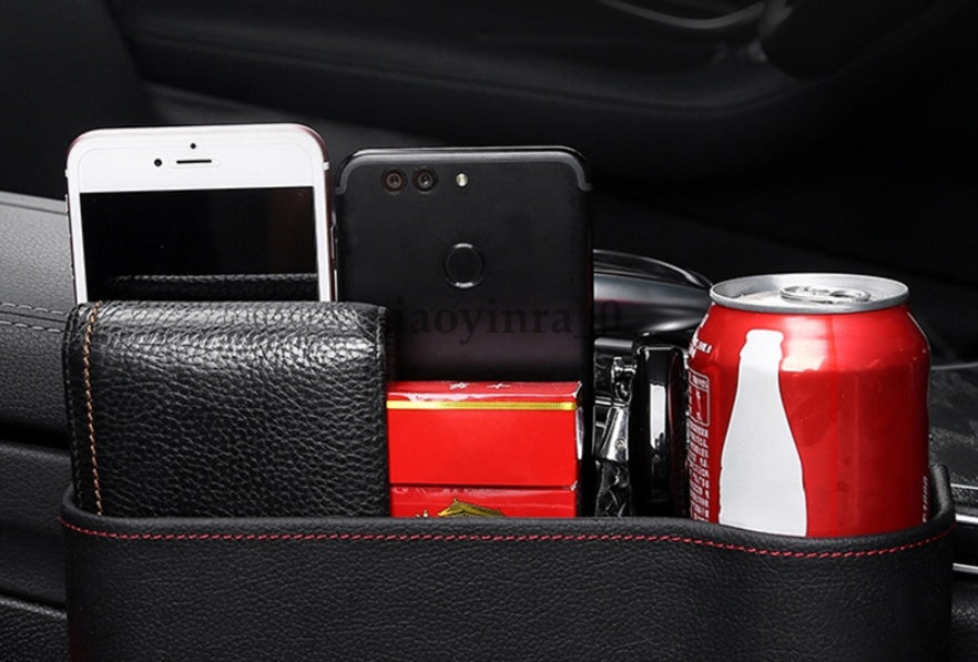 AuraAuto PU Leather Gap Box Organizer - Easy Access