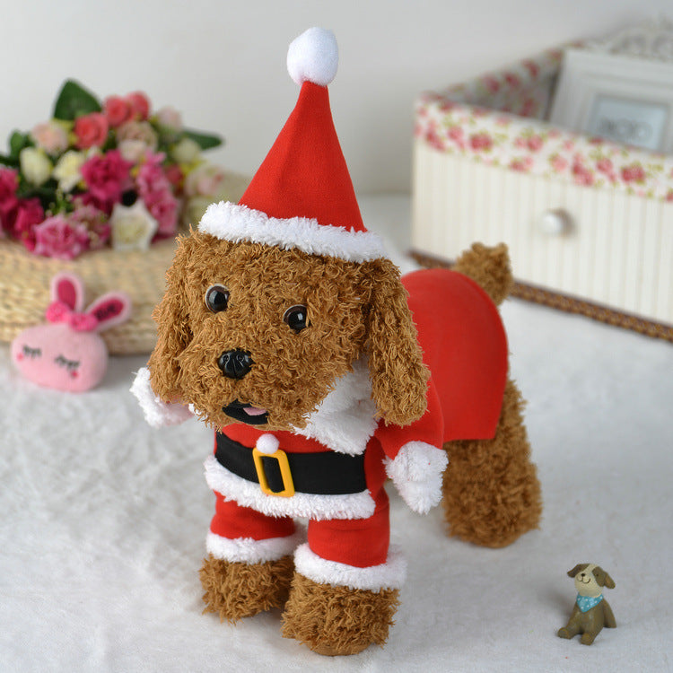 Pet Christmas Decoration Costume Pet Standing Costume by SHOPEEZONE