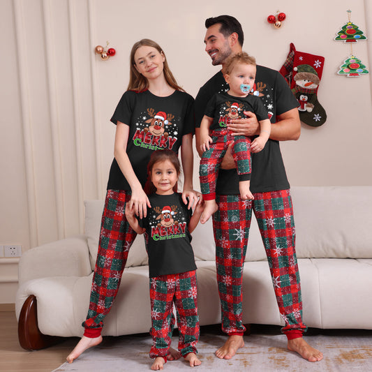 2025 Autumn And Winter Cross-border Europe And The United States Boys And Girls Women's Clothing Men's Long Sleeve Trousers New Cross-border Wansheng Family Suit