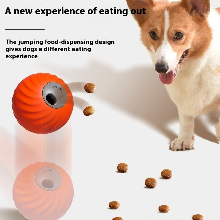 Pet Electric Food Dropping Ball Puzzle Self-Hi Relieving Stuffy Toys by SHOPEEZONE