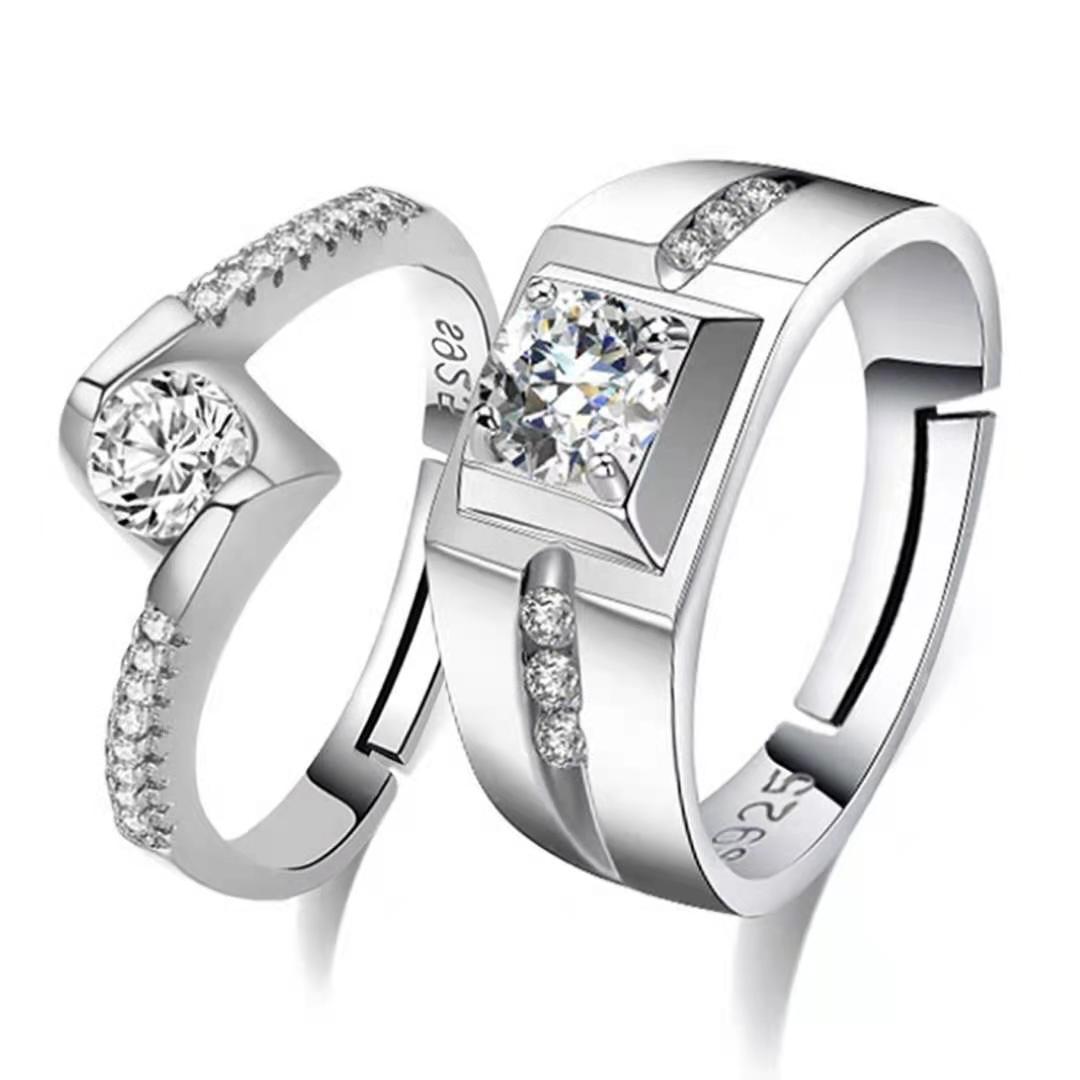 Men's And Women's Tail Rings Heart-shaped Couple Rings by SHOPEEZONE
