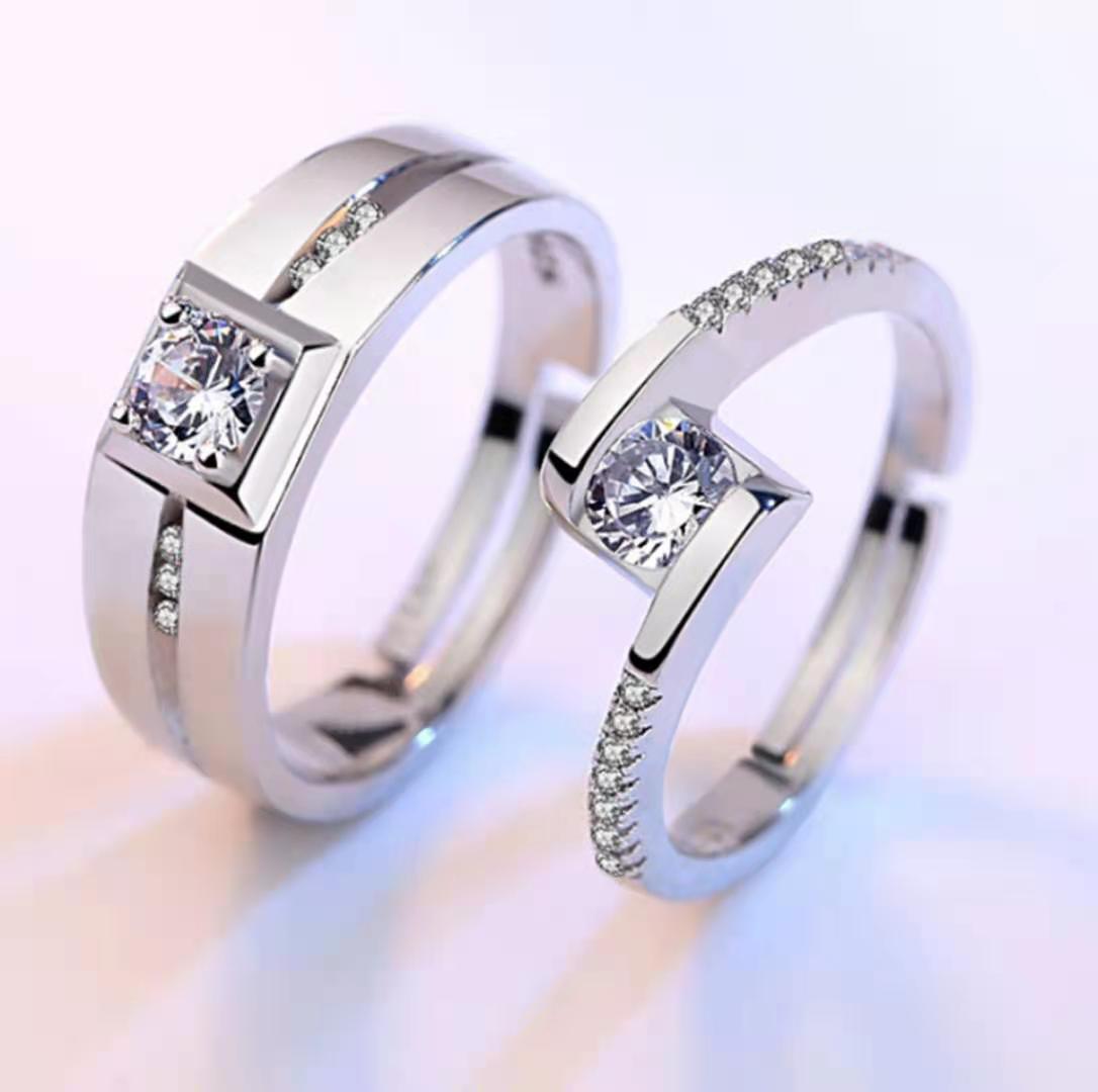 Men's And Women's Tail Rings Heart-shaped Couple Rings by SHOPEEZONE