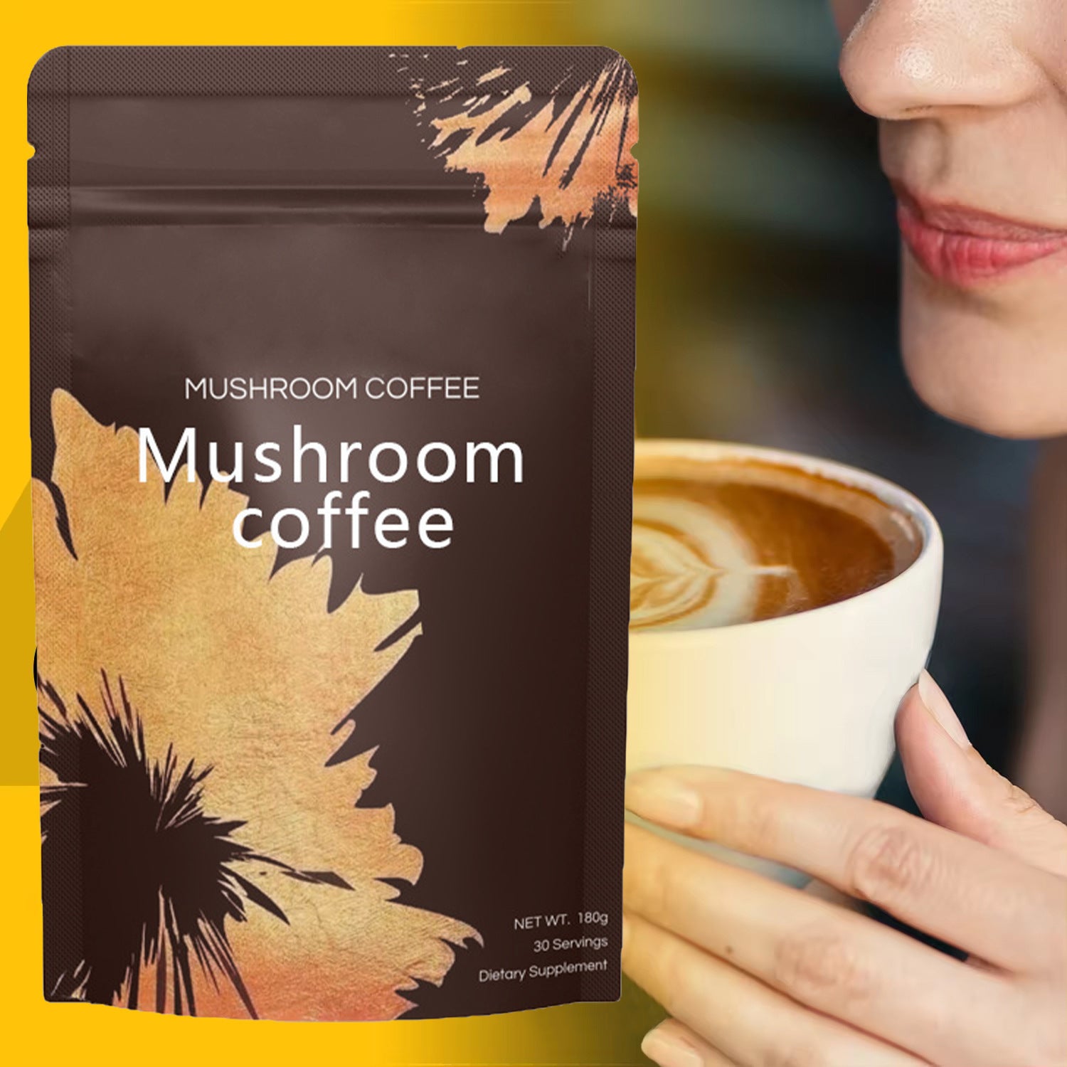 Mushroom Ground Coffee by SHOPEEZONE