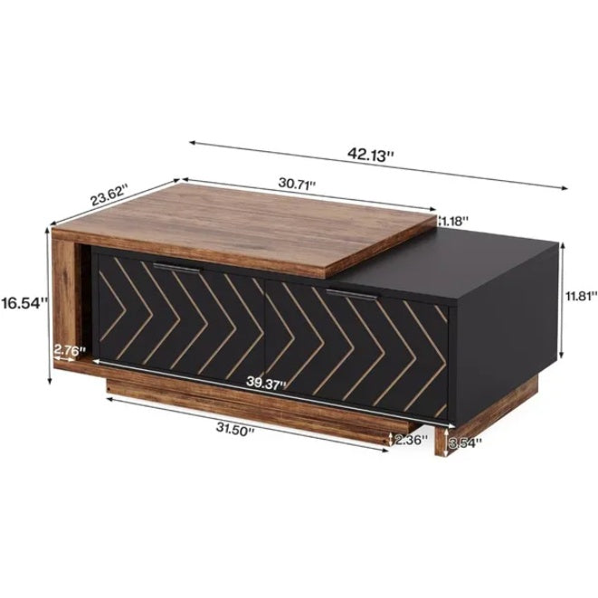 Modern Wooden Coffee Table for Contemporary Living Room