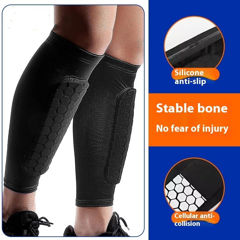 Honeycomb Shank Protection Foot Sock Non Slip For Men