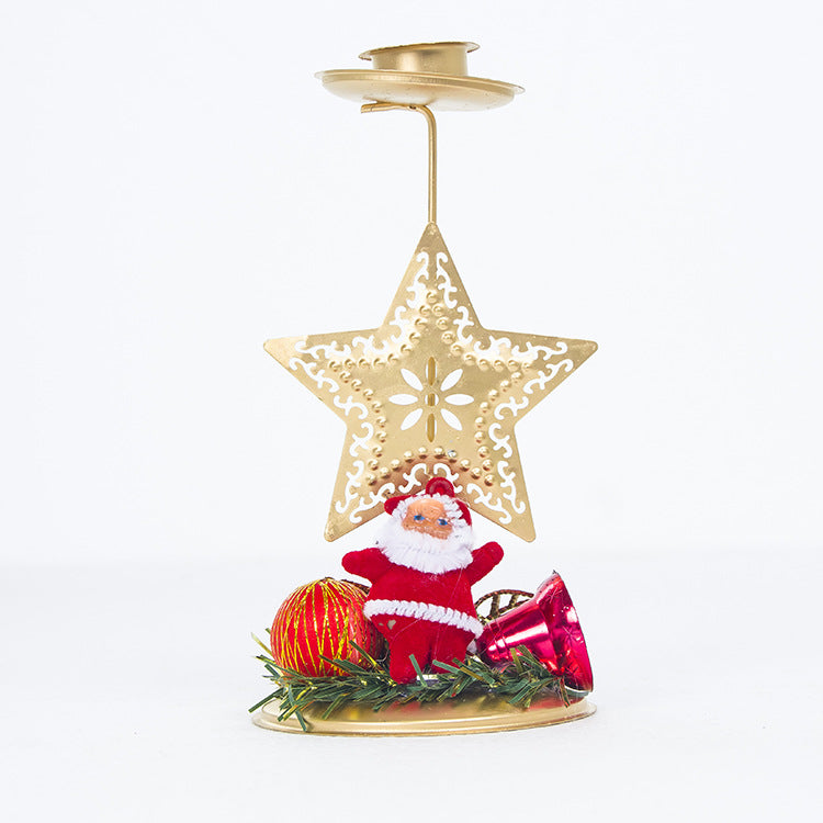 Christmas Iron Candlestick Decoration Desktop Background