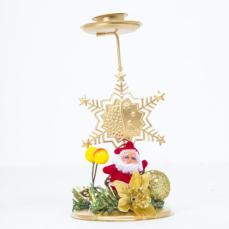 Christmas Iron Candlestick Decoration Desktop Background