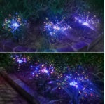 New Ground Plug Solar Fireworks Light LED Light String Copper Wire Outdoor Garden Decoration Star Lights Christmas Lights by ShopeSmartly