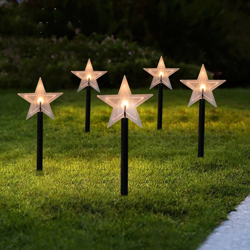 Christmas Snowflake Garden Lights Snowflake Lights Outdoor Waterproof Christmas Decor Ground Lights Lawn Night Light by SHOPEEZONE