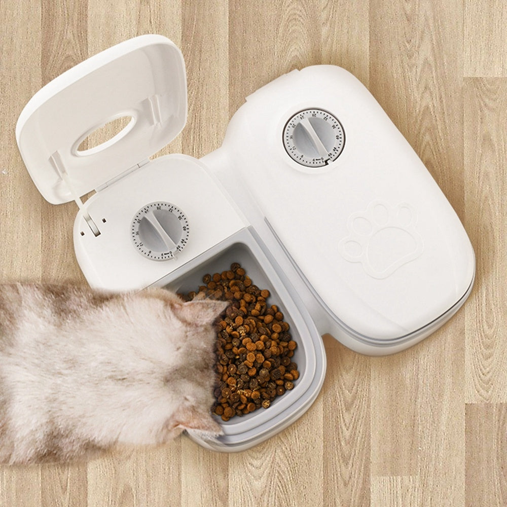 Automatic Pet Feeder Smart Food Dispenser For Cats Dogs Timer Stainless Steel Bowl Auto Dog Cat Pet Feeding Pets Supplies by SHOPEEZONE