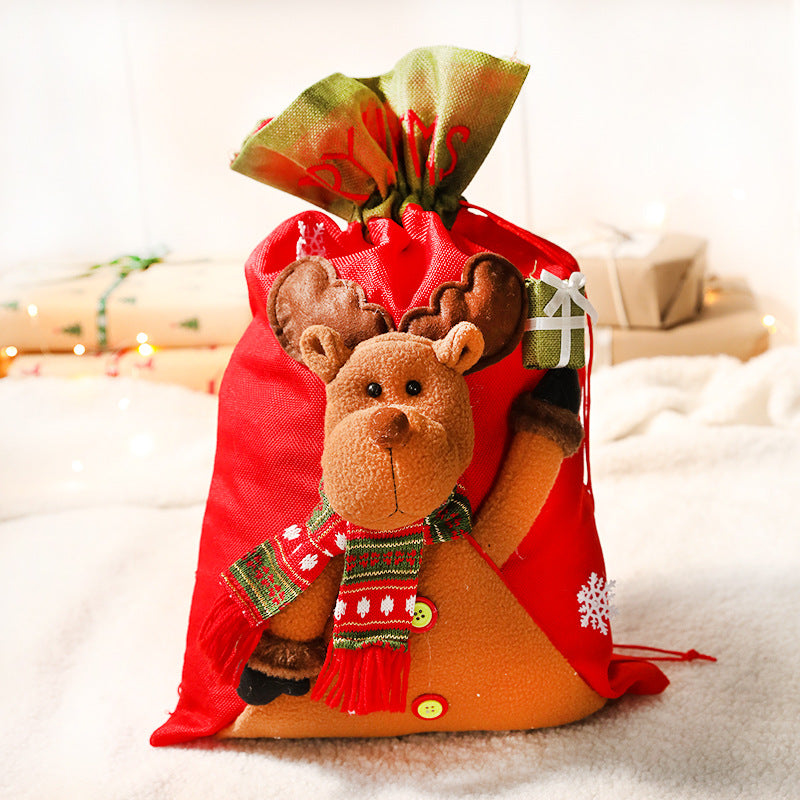 Christmas Children's Gift Bag, Small Gift, Christmas Eve Apple Packaging Box, Handbag, Creative Candy Bag, Socks