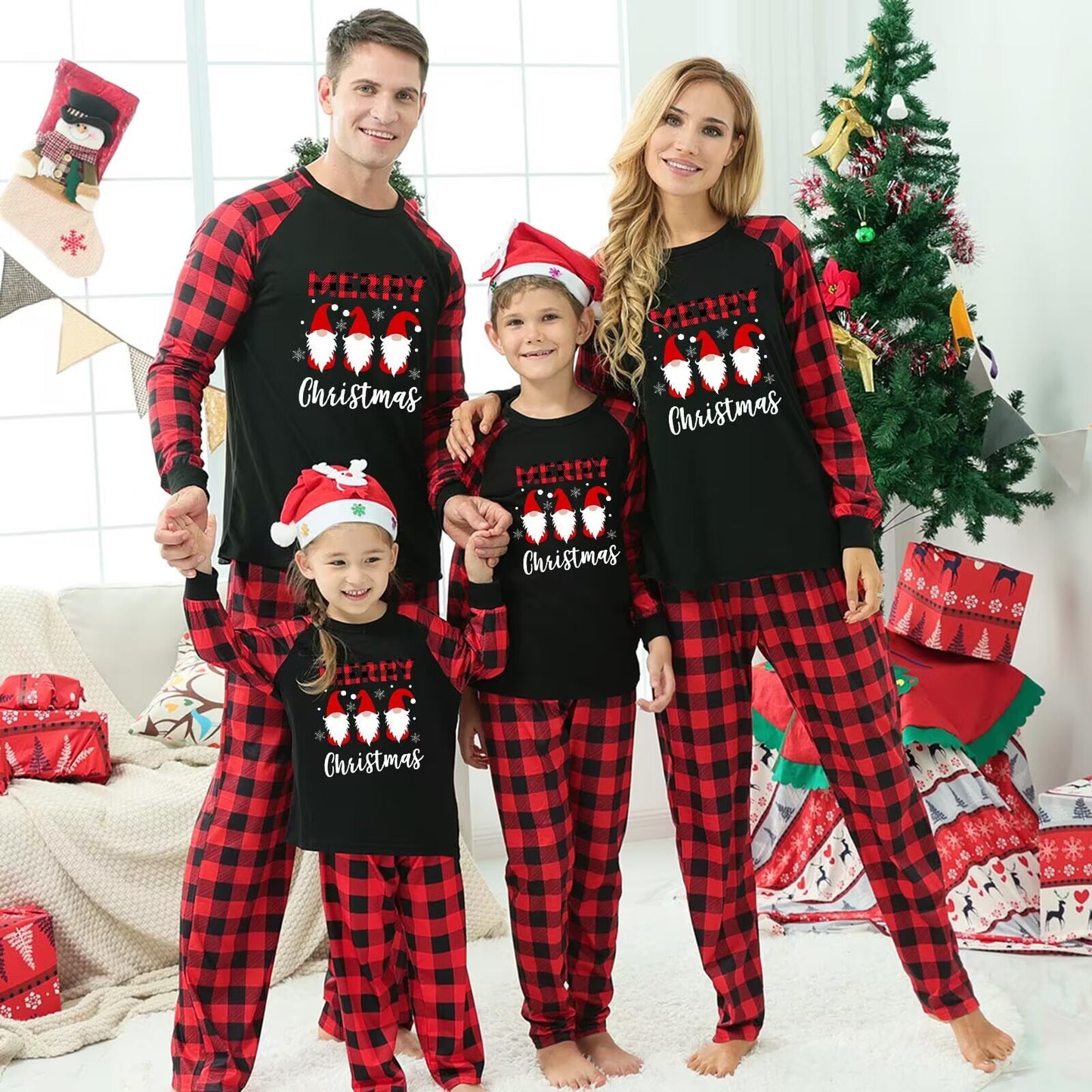 Cross-border New Amazon European And American Christmas Family Clothing Family Clothing Home Clothing Pajamas Set