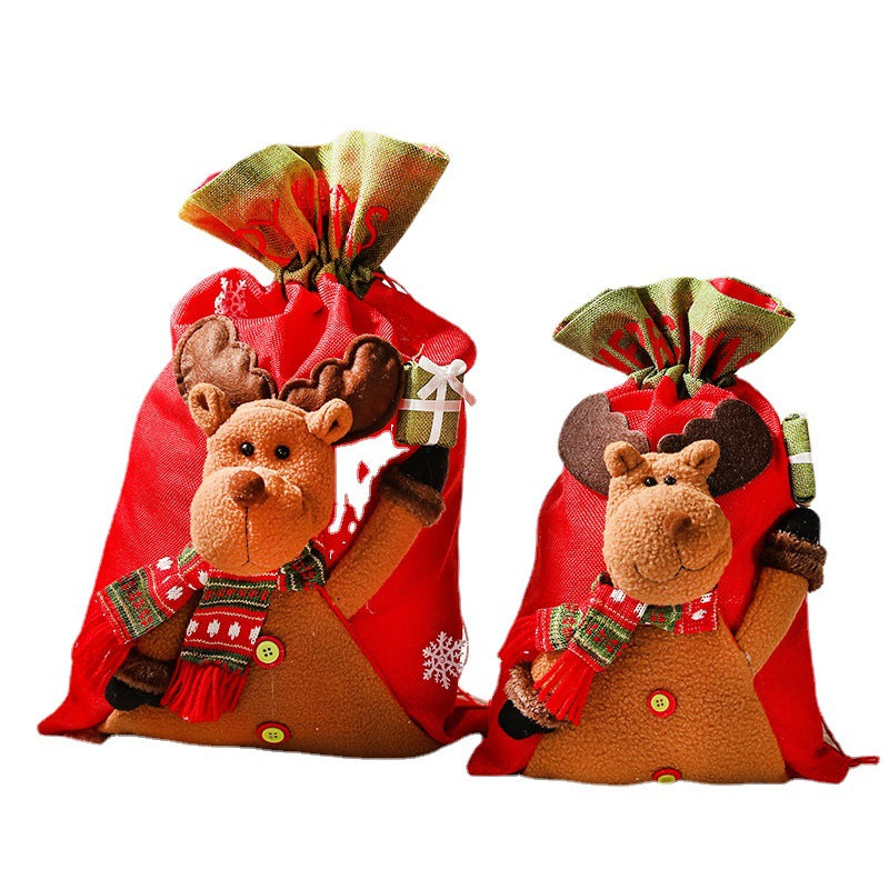 Christmas Children's Gift Bag, Small Gift, Christmas Eve Apple Packaging Box, Handbag, Creative Candy Bag, Socks