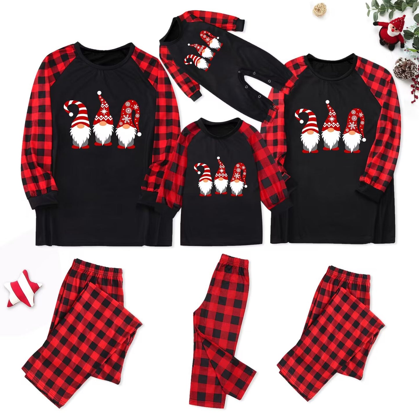 Cross-border New Amazon European And American Christmas Family Clothing Family Clothing Home Clothing Pajamas Set