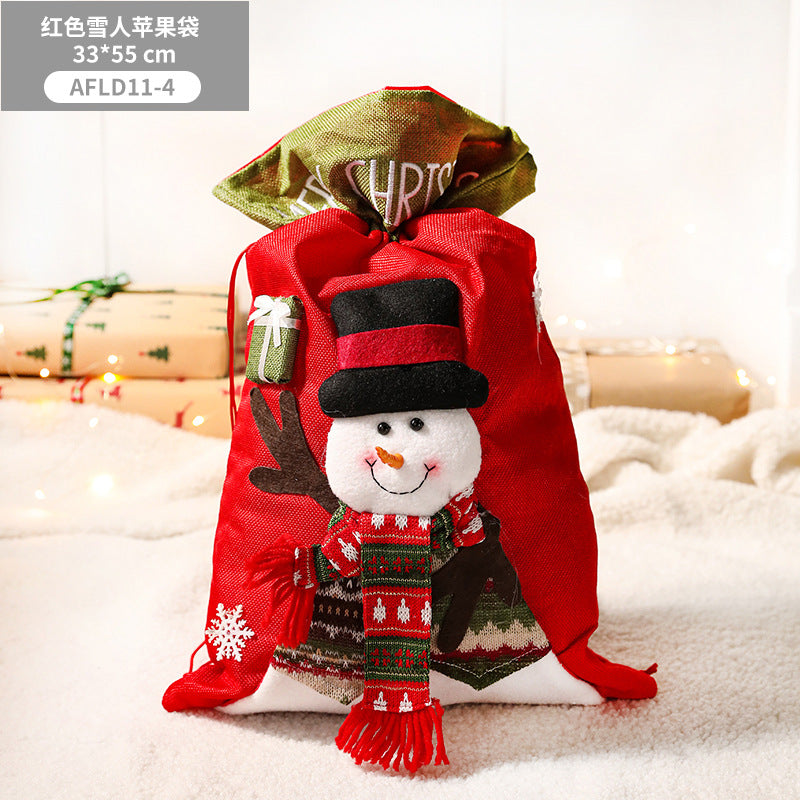 Christmas Children's Gift Bag, Small Gift, Christmas Eve Apple Packaging Box, Handbag, Creative Candy Bag, Socks