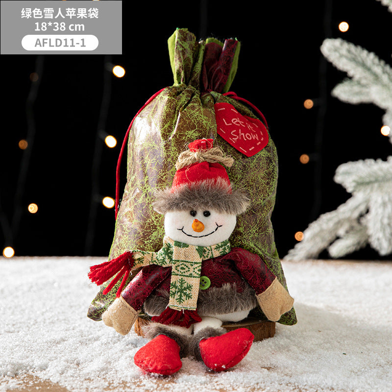 Christmas Children's Gift Bag, Small Gift, Christmas Eve Apple Packaging Box, Handbag, Creative Candy Bag, Socks