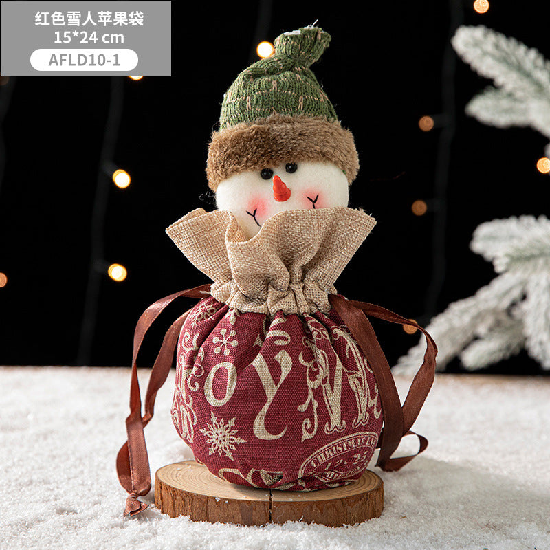 Christmas Children's Gift Bag, Small Gift, Christmas Eve Apple Packaging Box, Handbag, Creative Candy Bag, Socks