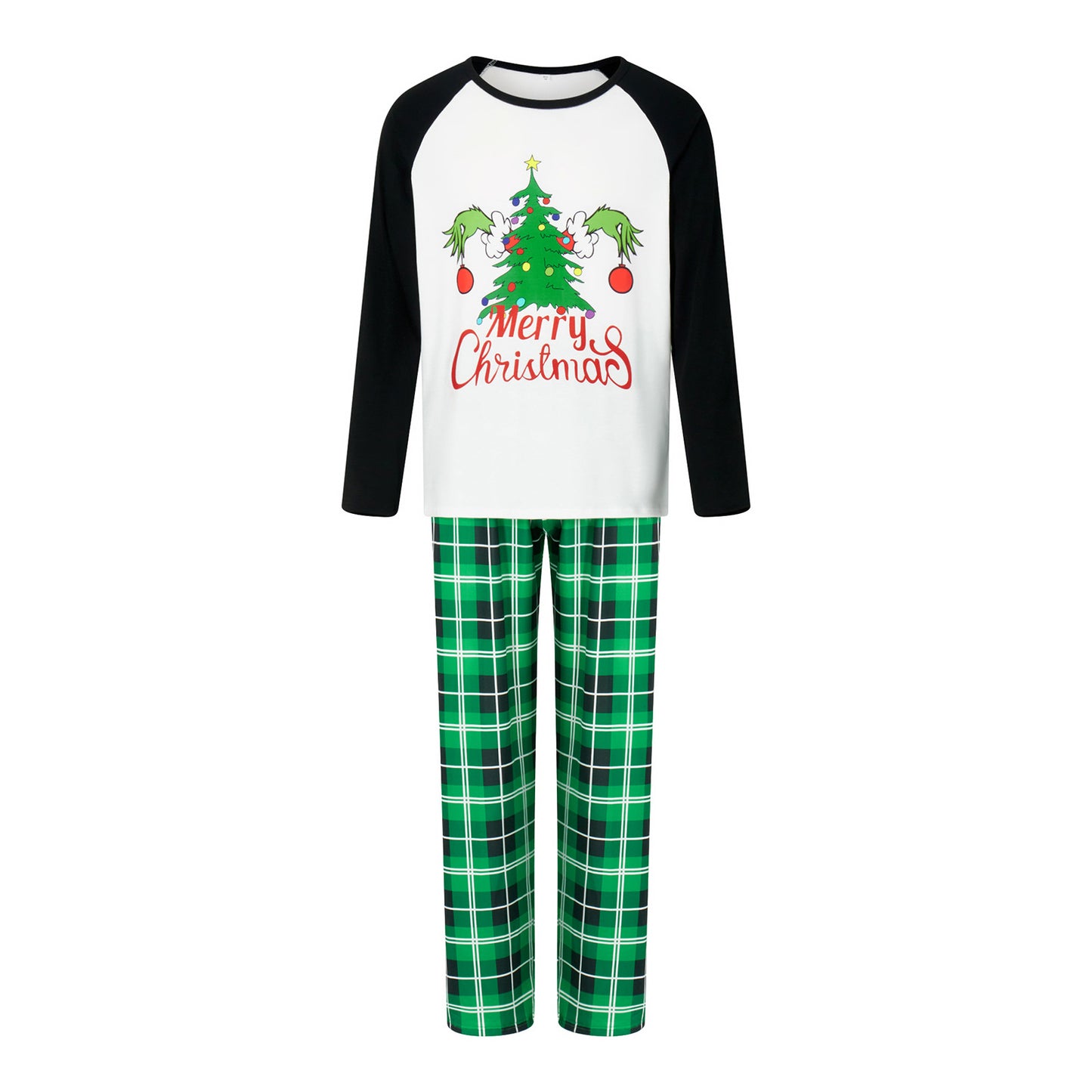 New Christmas Elk Print Long-sleeved Pajamas Suit