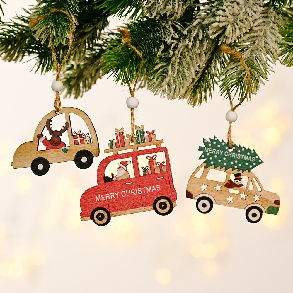 Christmas Decoration Wooden Pendant