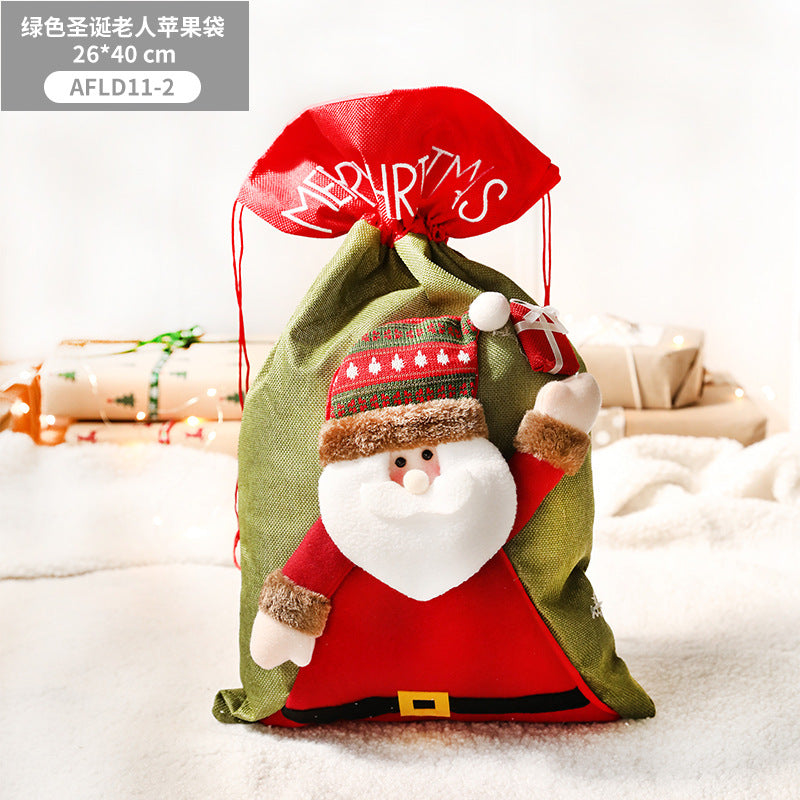 Christmas Children's Gift Bag, Small Gift, Christmas Eve Apple Packaging Box, Handbag, Creative Candy Bag, Socks
