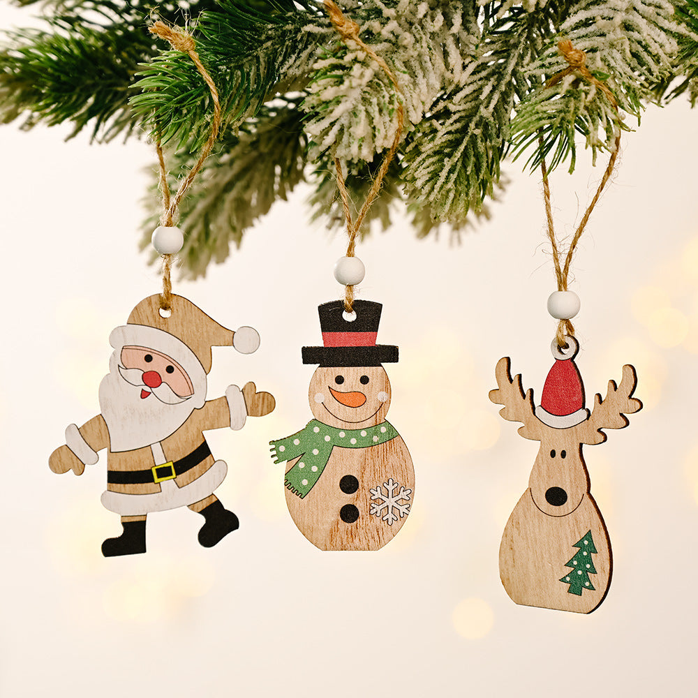 Christmas Decoration Wooden Pendant