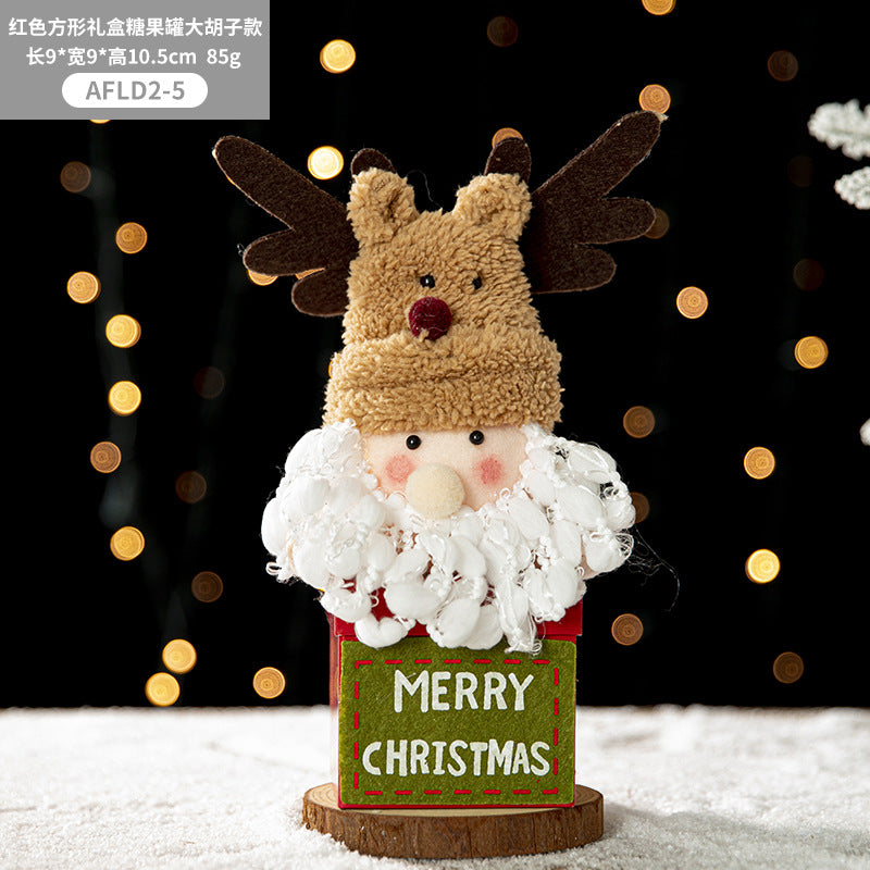 Christmas Gift Box Portable Santa Claus Elk Apple Bag Peaceful Fruit Packaging Box Christmas Eve Gift Bag