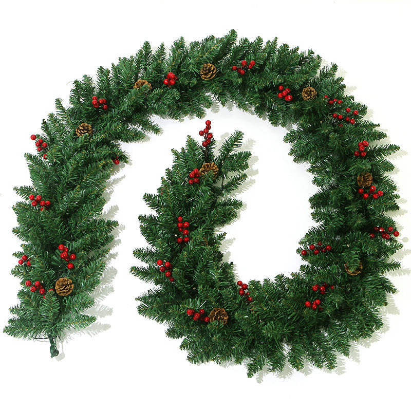 2.7 Meters New Products With Lights Rattan Christmas Decorations PVC Material Christmas Tree Decoration Pendant