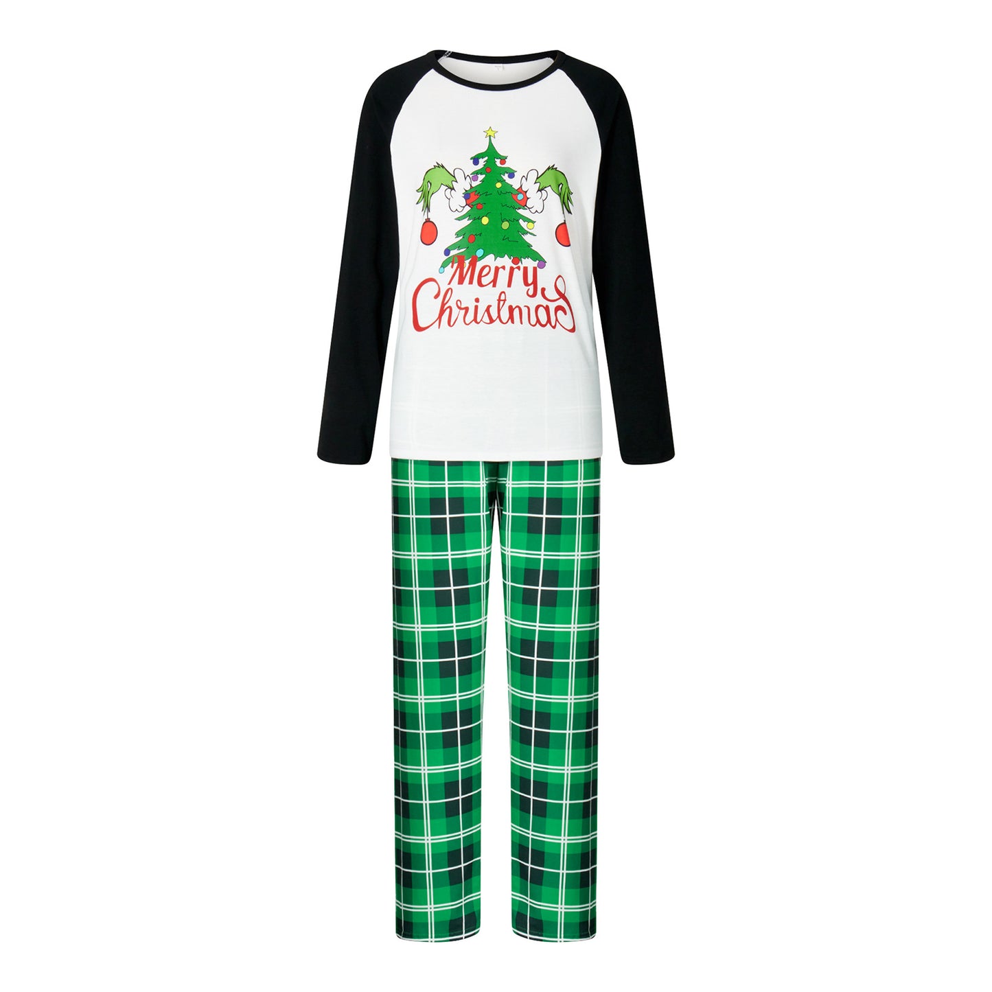 New Christmas Elk Print Long-sleeved Pajamas Suit