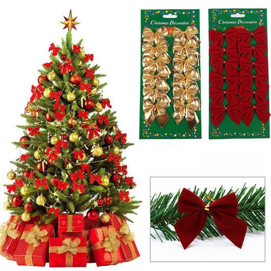 Christmas Tree Ornaments Christmas Decoration Bow by SHOPEEZONE