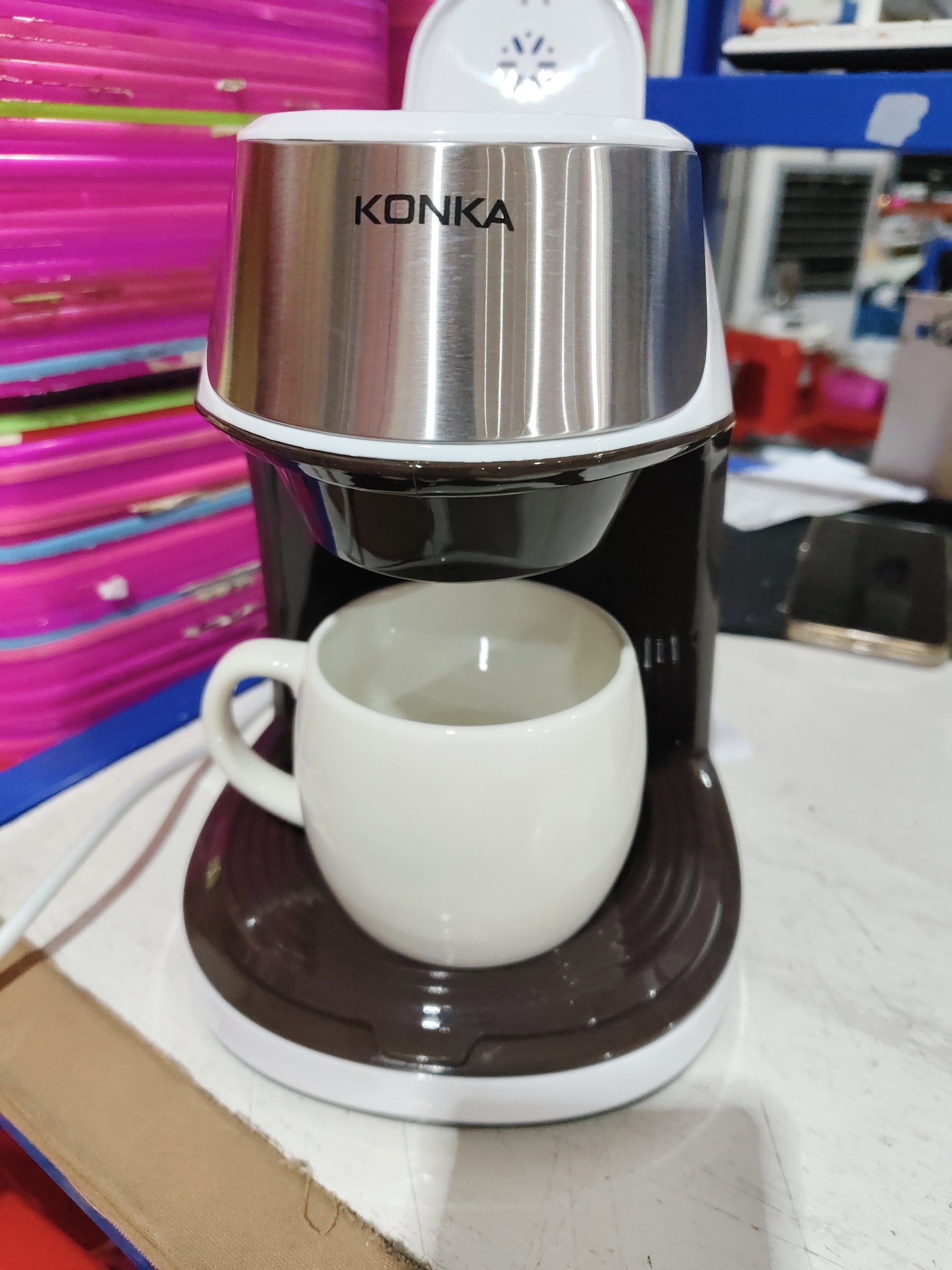 New Coffee Machine Fully Automatic Home Office Mini American Small Portable Coffee Maker by SHOPEEZONE