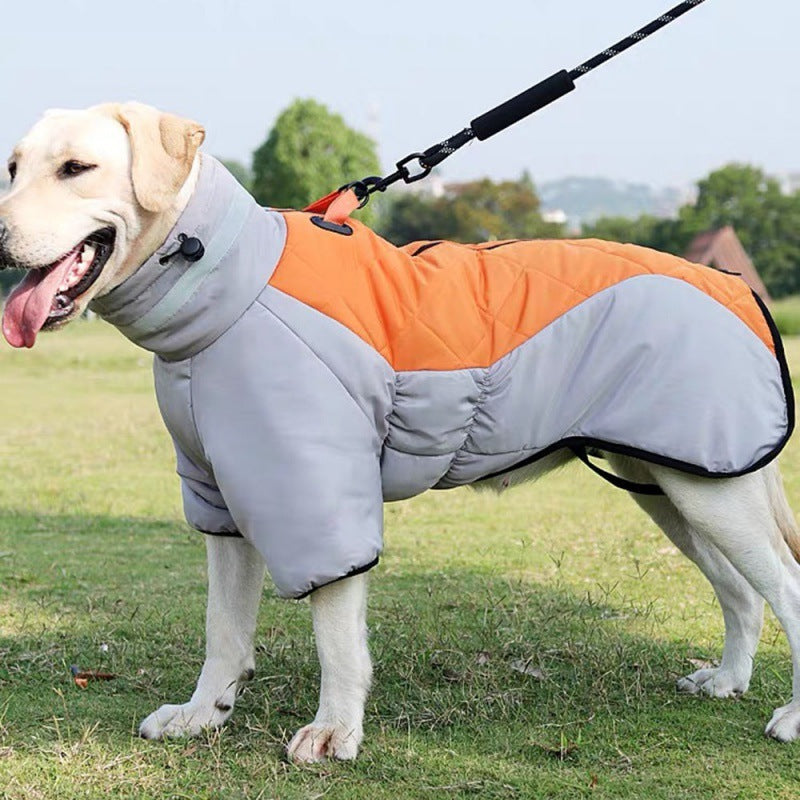 New Winter Dog Coat Waterproof Pet Clothes For Medum Large Dogs Warm Thicken Dog Vest Custome Labrador Jacket by SHOPEEZONE