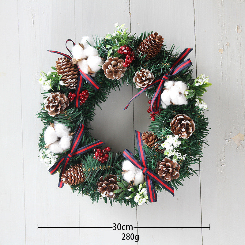 30cm 40cm Christmas Wreath Ornaments Christmas Wreath by SHOPEEZONE