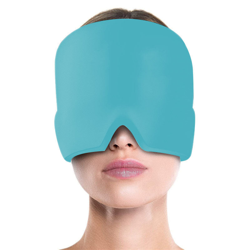 Migraine Relief Hat Cold Therapy Migraine Relief Products Comfortable Head Wrap Ice Pack Eye Mask For Puffy Eyes by SHOPEEZONE