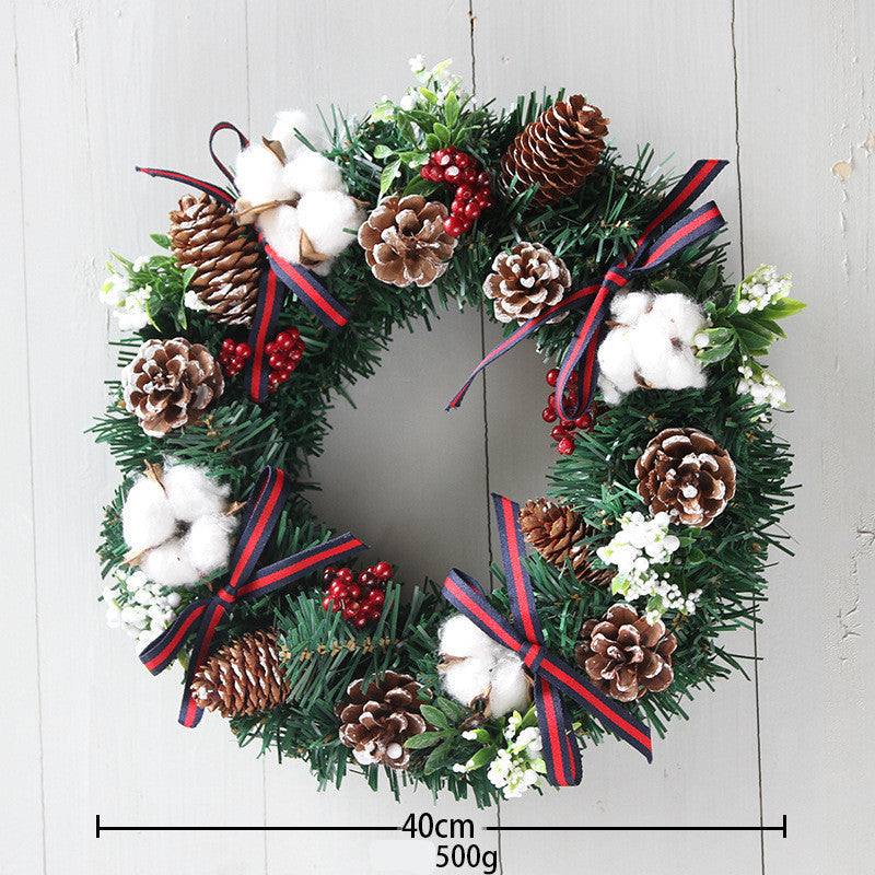 30cm 40cm Christmas Wreath Ornaments Christmas Wreath by SHOPEEZONE