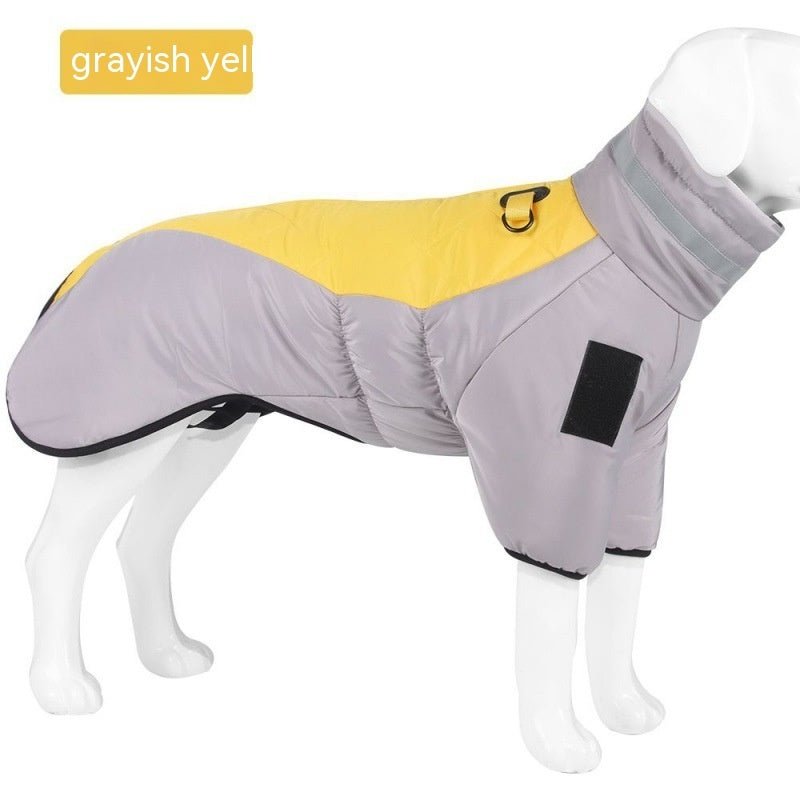 New Winter Dog Coat Waterproof Pet Clothes For Medum Large Dogs Warm Thicken Dog Vest Custome Labrador Jacket by SHOPEEZONE