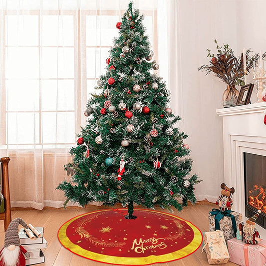 Christmas Decorations Christmas Tree Skirt Deer Carriage Tree Skirt by SHOPEEZONE