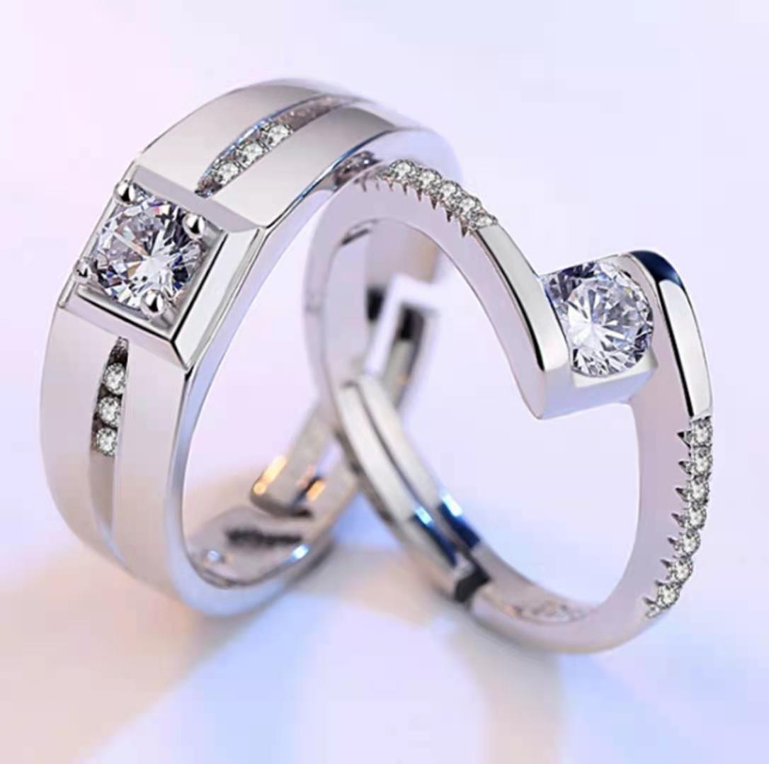 Men's And Women's Tail Rings Heart-shaped Couple Rings by SHOPEEZONE