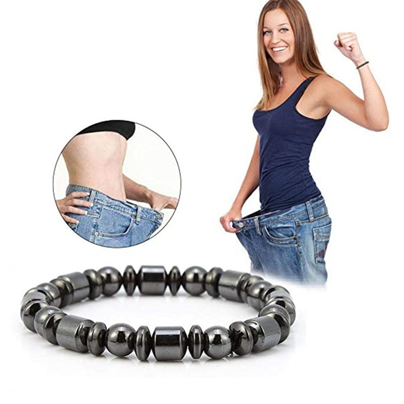 Weight Loss Magnet Bracelets For Women Men Pentagram Stone Magnetic Therapy Bracelets Pain Relief Slimming Health Jewelry by SHOPEEZONE