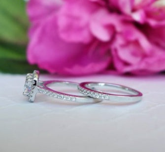 Couple Rings Wedding Engagement Rings Fashion Ladies Inlaid Diamond Rings by SHOPEEZONE
