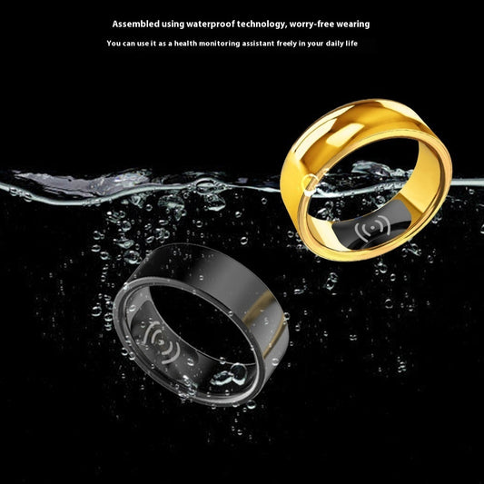 Healthy Sports Bluetooth Heart Rate Blood Pressure Oximeter Step Calories Smart Ring by SHOPEEZONE