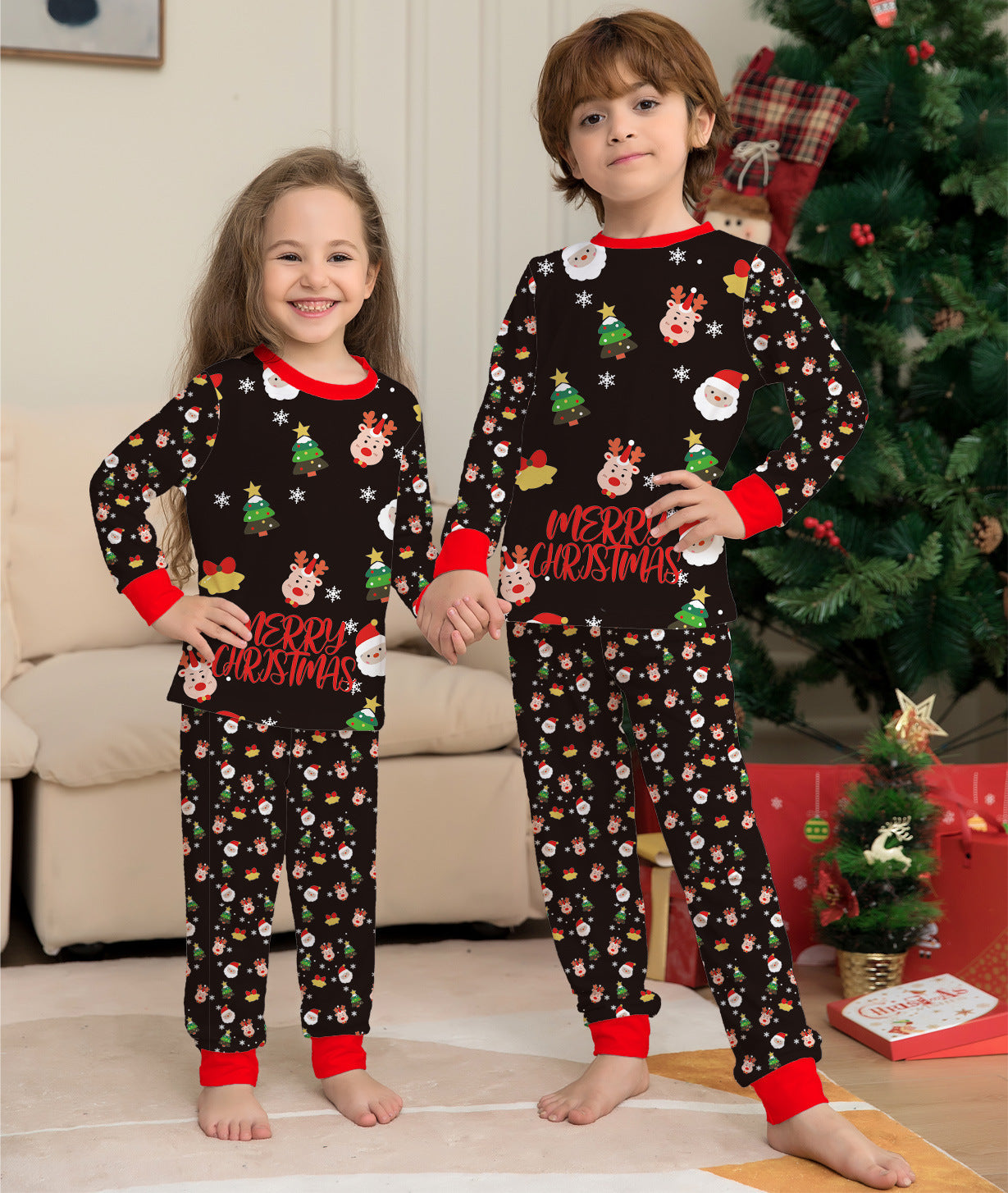 Family Christmas Matching Pajamas Set Christmas Pajamas For Family Christmas PJS Xmas Sleepwear by SHOPEEZONE