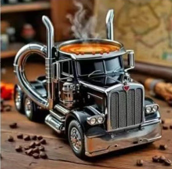 Durable Semi Truck Coffee Mug Handcrafted Family Gift Cup