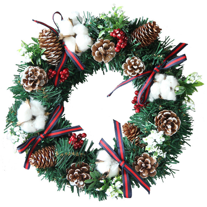 30cm 40cm Christmas Wreath Ornaments Christmas Wreath by SHOPEEZONE