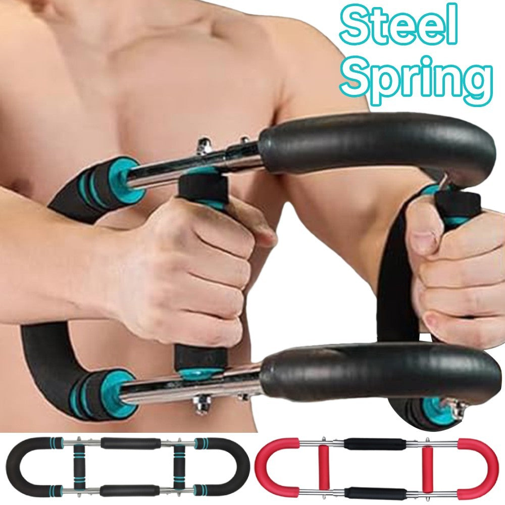 Multi-functional U-shaped Arm Strengthener Chest Trainer Adjustable Forearm Strength Exerciser Home Gym Equipment Bodybuilding by SHOPEEZONE