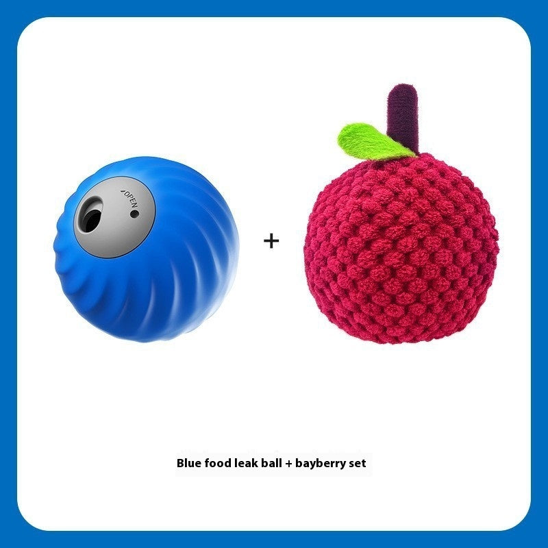 Pet Electric Food Dropping Ball Puzzle Self-Hi Relieving Stuffy Toys by SHOPEEZONE