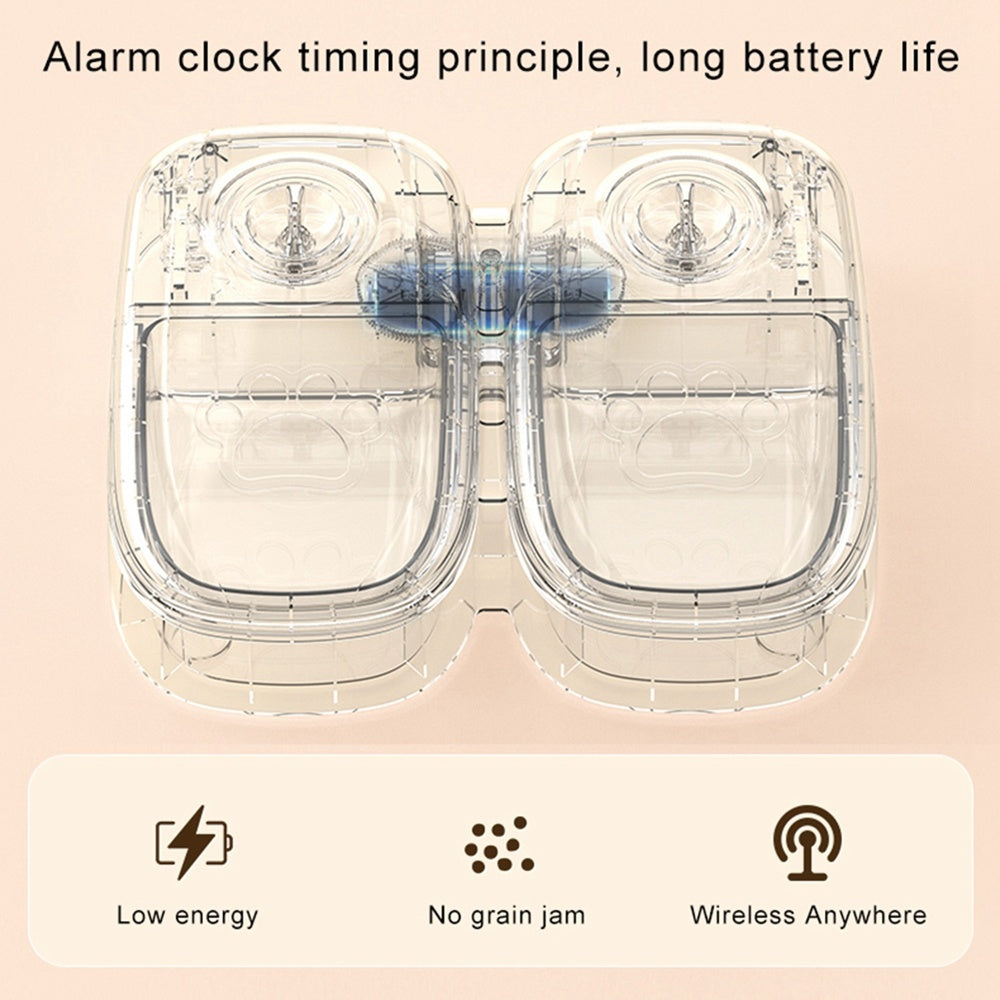 Automatic Pet Feeder Smart Food Dispenser For Cats Dogs Timer Stainless Steel Bowl Auto Dog Cat Pet Feeding Pets Supplies by SHOPEEZONE