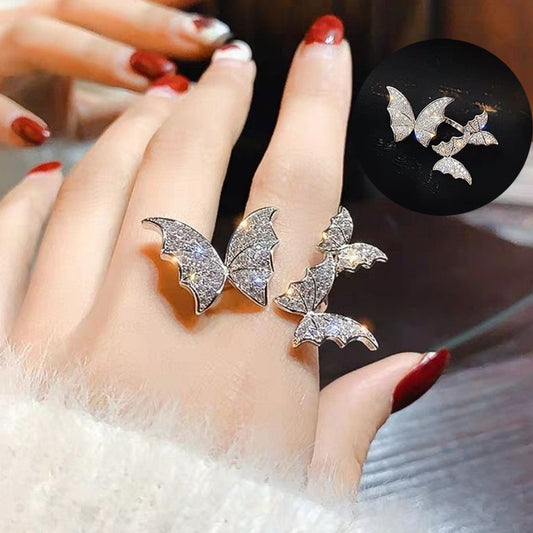 Turnable Anxiety Rings With Bead Relieve Stress Rings For Women Men by SHOPEEZONE